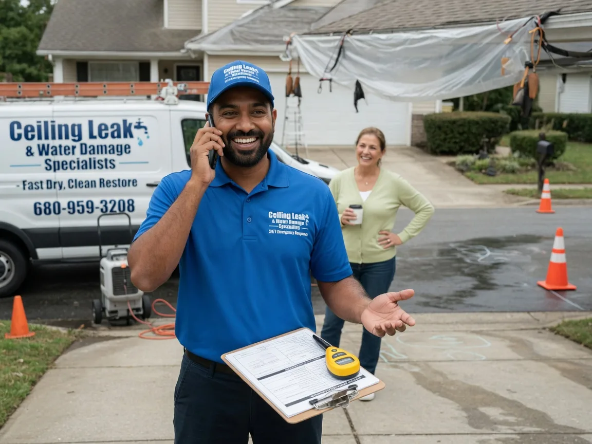 Ceiling Leak Cleanup Lovilia, IA FAQs